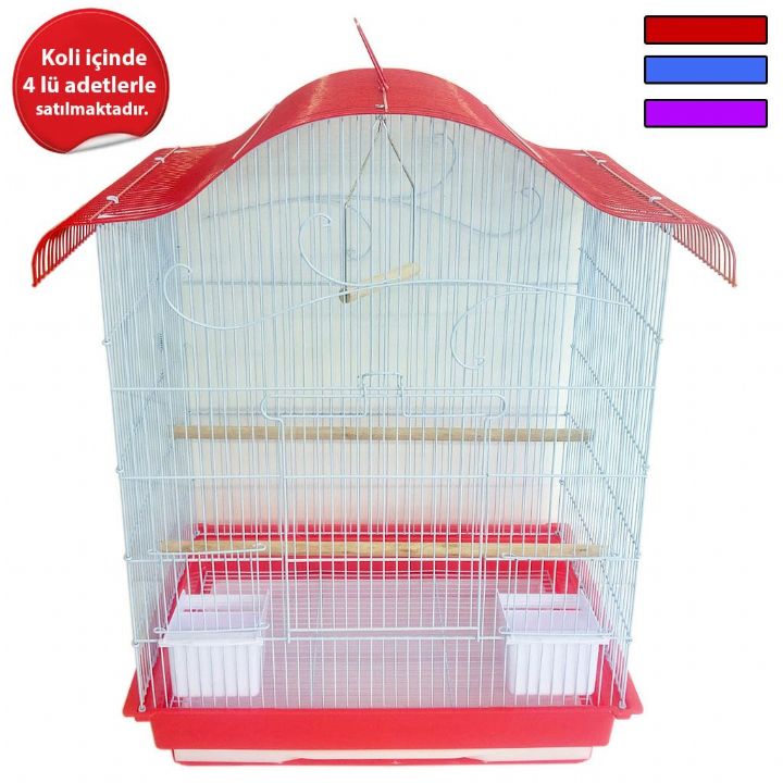 A-4007 Kuş Kafesi Oval Çatılı Büyük