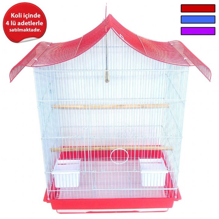 A-4020 KUŞ KAFESİ OVAL ÇATILI BÜYÜK