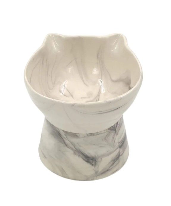 AYAKLI KEDİ FİGÜR SU KABI SİYAH DESEN