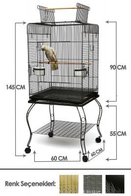 Be-03 Papagan Kafesi Ayaklı