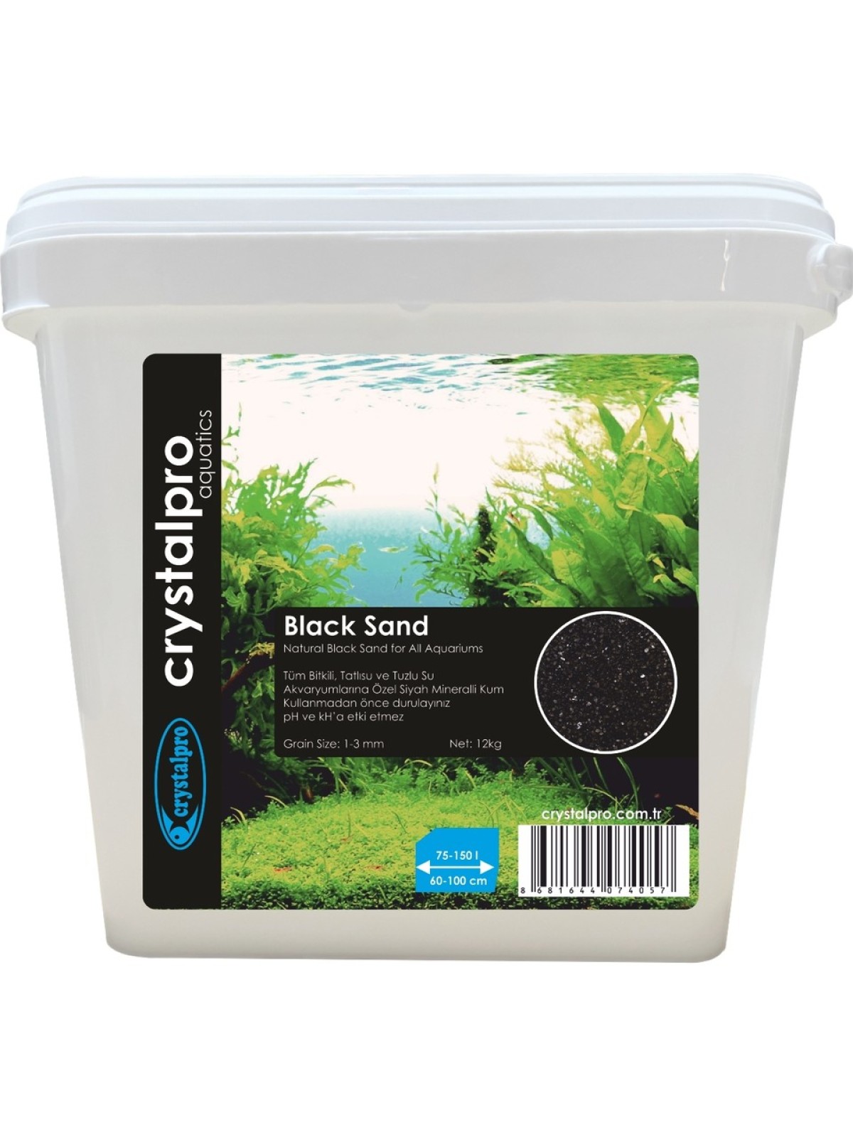 CRYSTALPRO BLACK SAND KUM 12KG
