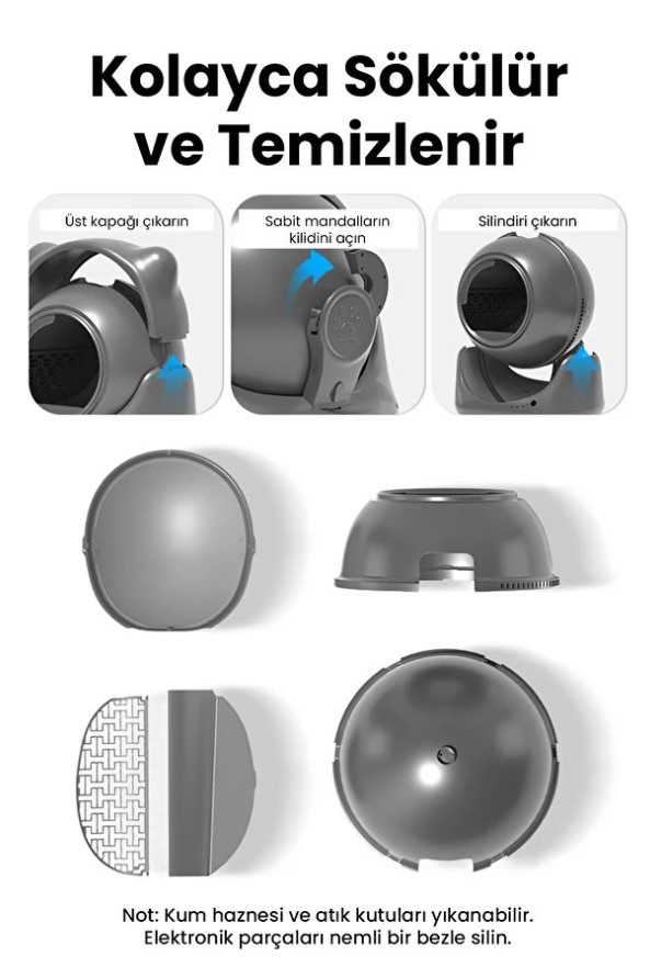 ELSPET OTAMATİK AKILLI KEDİ TUVALETİ ELSPET OTAMATİK AKILLI KEDİ TUVALETİ