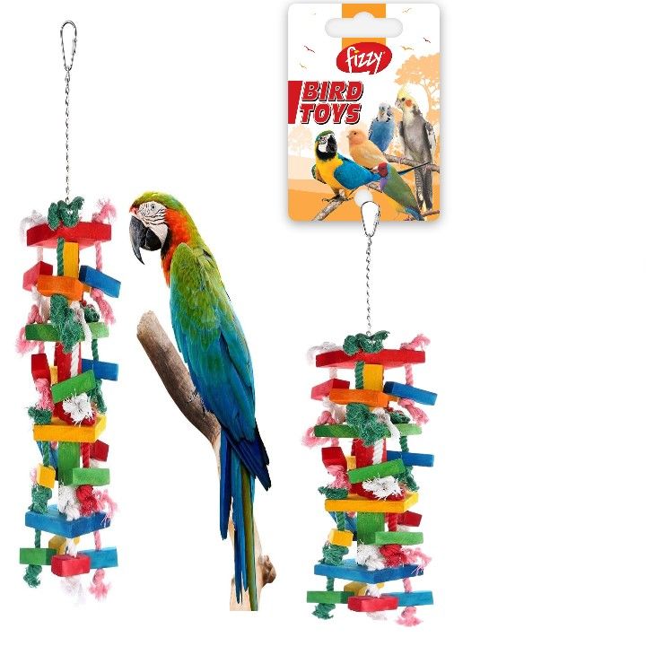 FİZZY KUŞ OYUNCAGI İPLİ AHŞAP