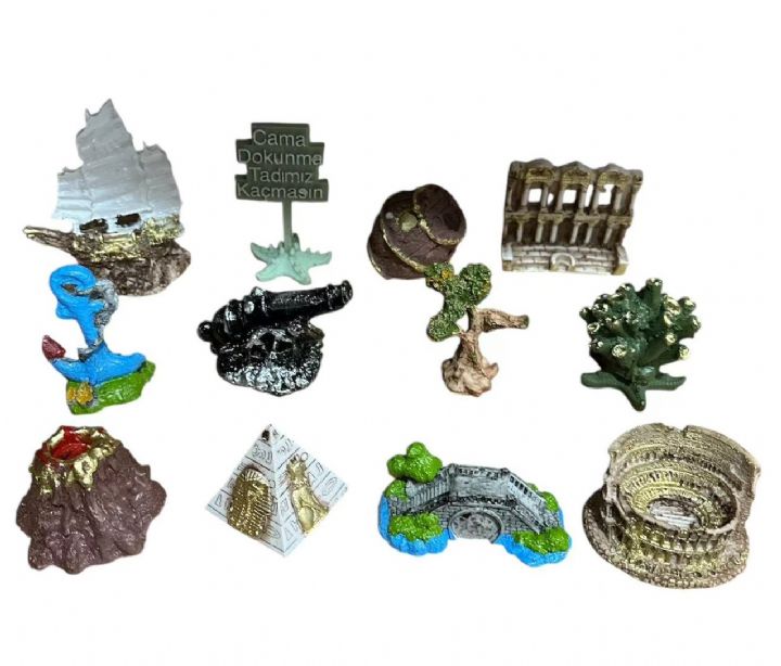 Gökçe Akvaryum Dekoru Mini 12'li
