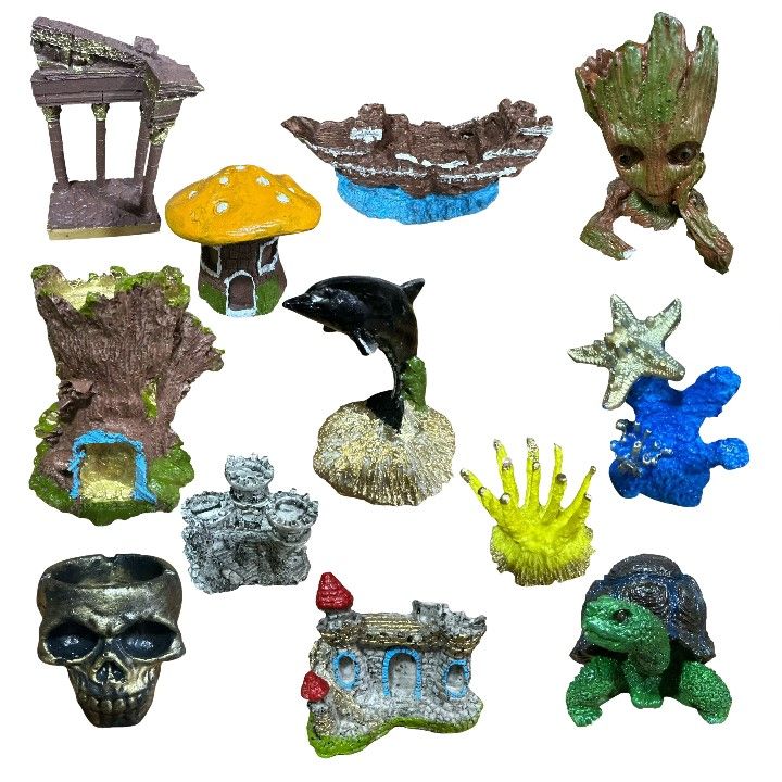 Gökçe Akvaryum Dekoru Orta 12'li