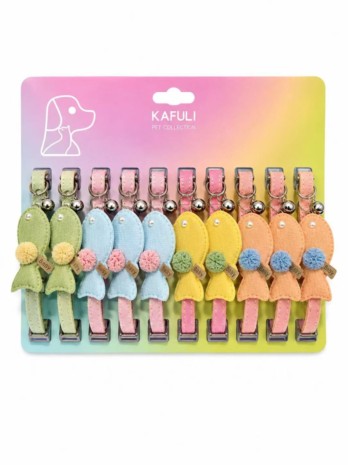 KAFULI KEDİ BOYUN TASMASI FİGÜRLÜ 12'Lİ KAFULI KEDİ BOYUN TASMASI FİGÜRLÜ 12'Lİ