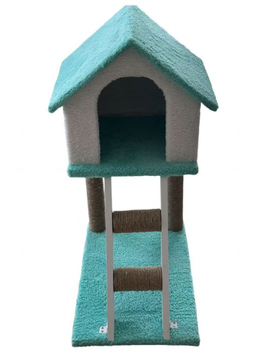 Kedi Tırmalama Merdivenli Ev