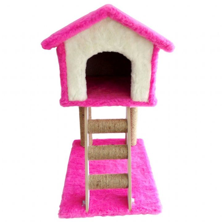 KEDİ TIRMALAMA MERDİVENLİ EV