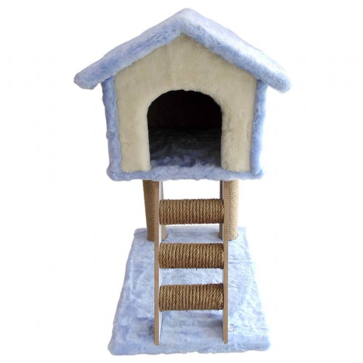 KEDİ TIRMALAMA MERDİVENLİ EV