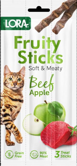 Lora Kedi Stik Beef Elma 3x5gr 24 Adet