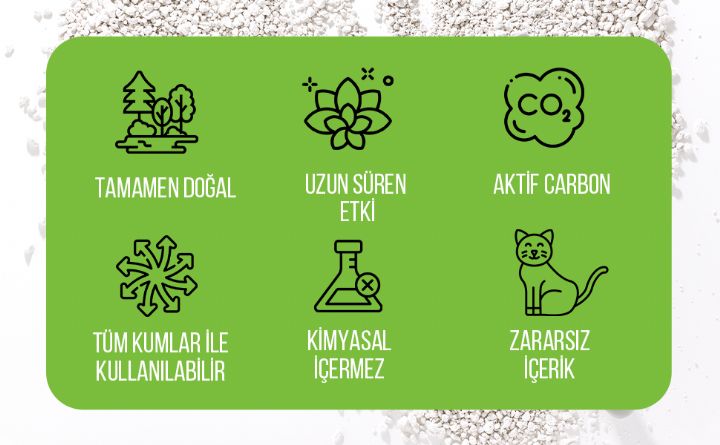 NO SWEAT KARBON KEDİ KUMU KOKU GİDERİCİ 500GR