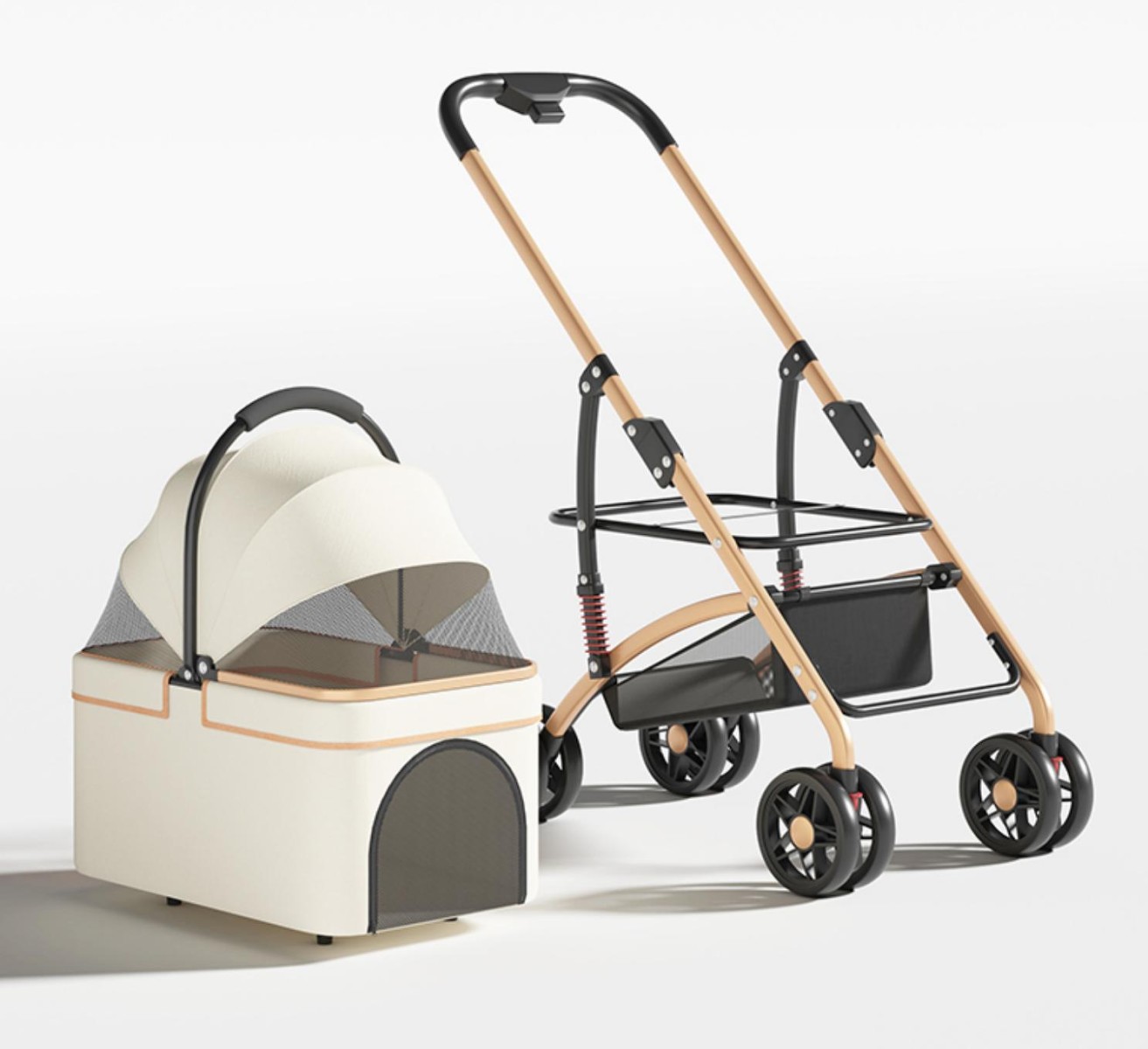 Nunbell Bob Tasıma Arabası Krem