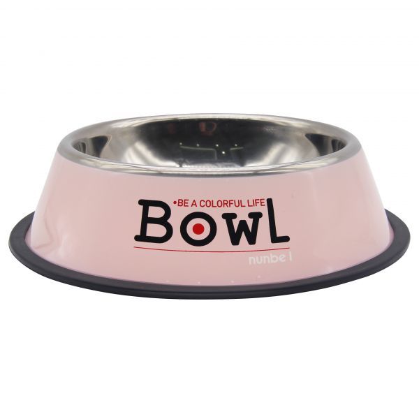 NUNBELL ÇELİK MAMA KABI RENKLİ 30cm