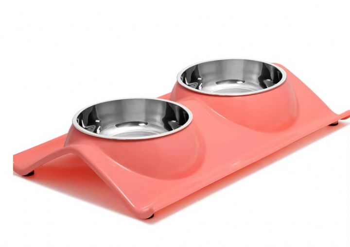 NUNBELL MELAMİN ÇELİK MAMA KABI İKİLİ