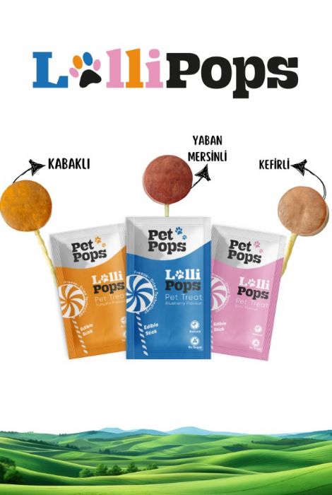 Pet Pops Kedi Lolipop Karışık 15'li