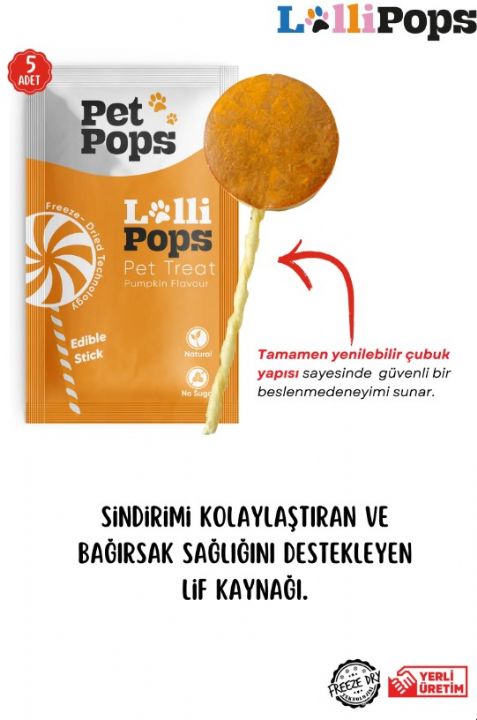 Pet Pops Kedi Lolipop Karışık 15'li