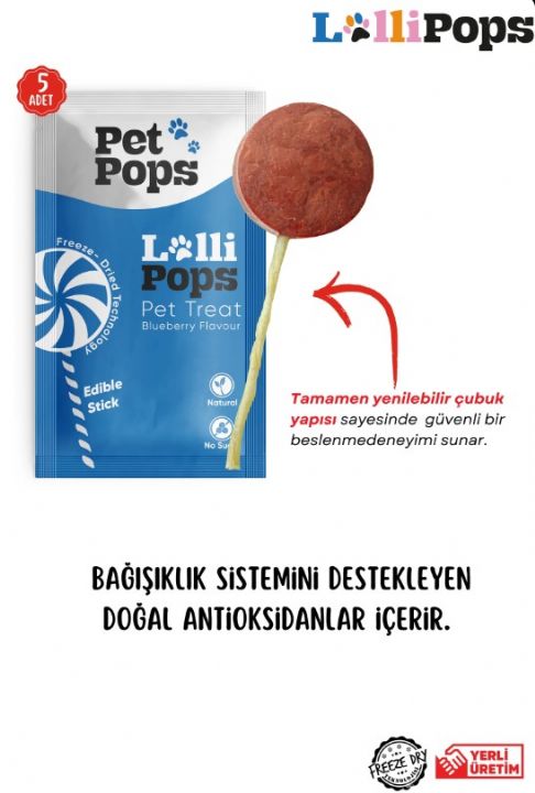 Pet Pops Kedi Lolipop Karışık 15'li