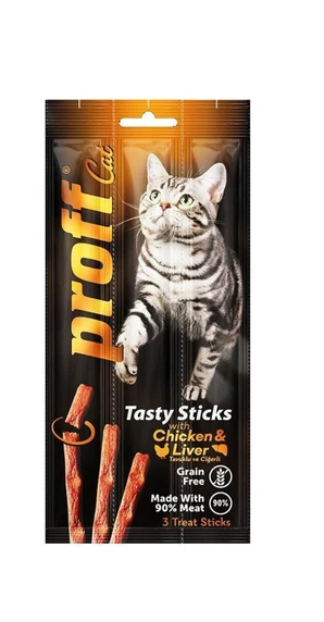 Proff Kedi Stik Chıc.liver 3x5gr 24 Adet Proff Kedi Stik Chıc.liver 3x5gr 24 Adet