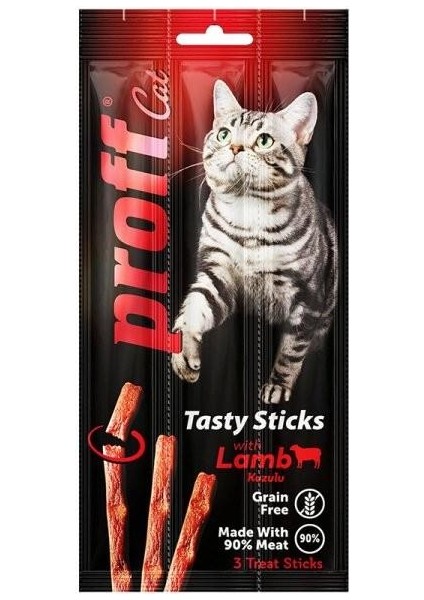 Proff Kedi Stik Lamb 3x5gr 24 Adet Proff Kedi Stik Lamb 3x5gr 24 Adet