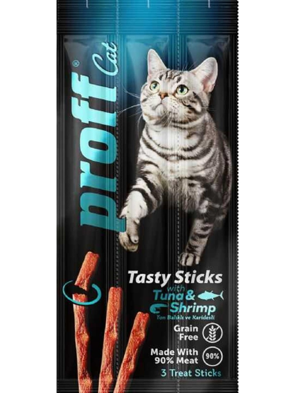 Proff Kedi Stik Tuna Shrımp 3x5gr 24 Adet Proff Kedi Stik Tuna Shrımp 3x5gr 24 Adet