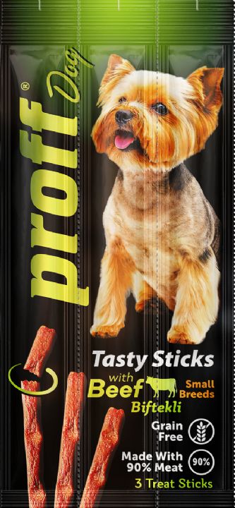 PROFF KÖPEK STİK BİFTEKLİ 3X5gr 24 ADET