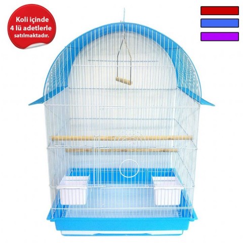 A-4004 KUŞ KAFESİ OVAL ÇATILI BÜYÜK