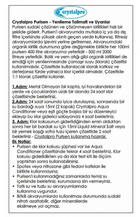 CRYSTALPRO PURİSEN 100ml