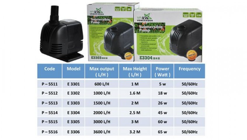 E3305 VENUSAQUA KAFA MOTORU 3000lt