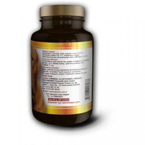 HAWMİ GLUCOSAMİN 60TB KÖPEK TAMAMLAYICI