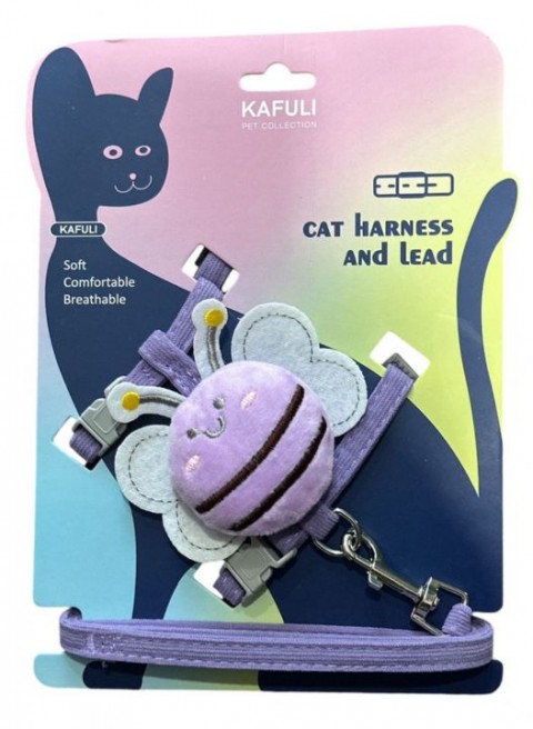 Kafuli Kedi Gögüs Tasması Kelebek