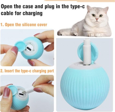Kedi Oyuncagı İnteraktif Hareketli Top