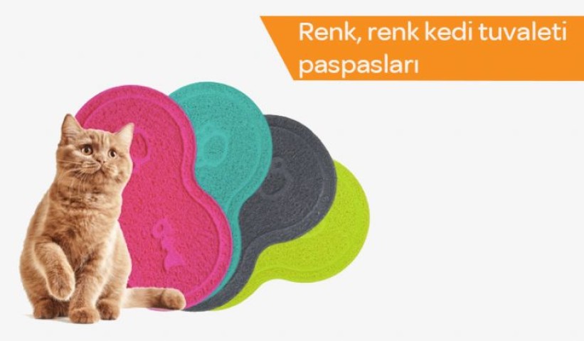 Kedi Tuvalet Paspası Oval