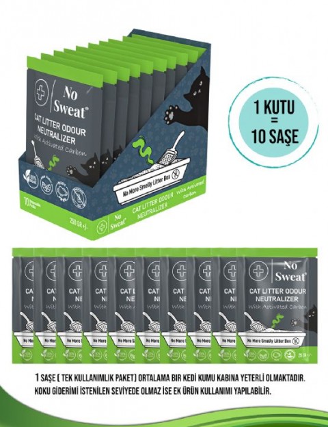 NO SWEAT AKTİF KAR.KOKU GİD.1KUTU-10ADET 250GR