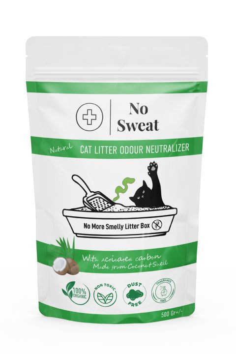 NO SWEAT KARBON KEDİ KUMU KOKU GİDERİCİ 500GR