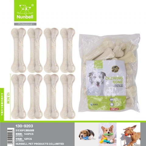 Nunbell Beyaz Pres Kemik 12.5cm 30'lu Paket