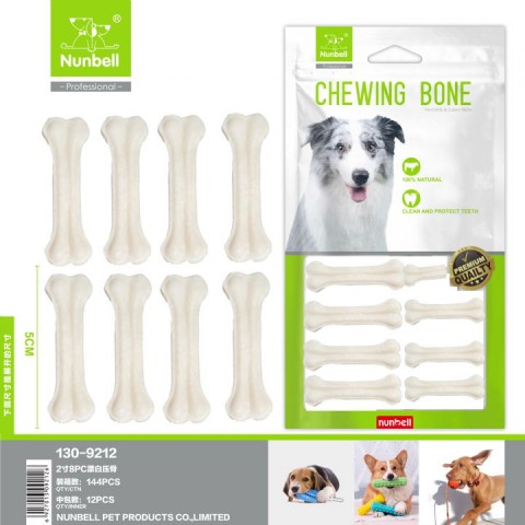 Nunbell Beyaz Pres Kemik 5cm 8'li