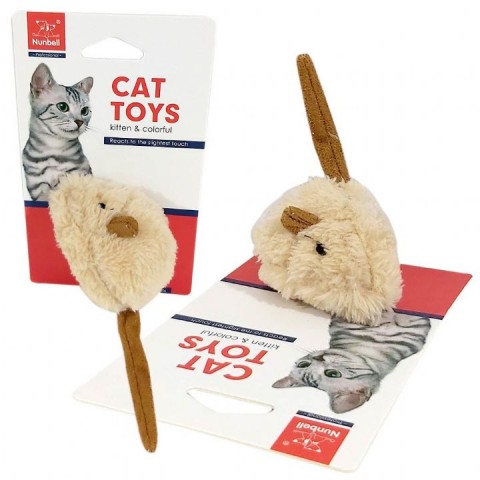 NUNBELL KEDİ OYUNCAGI TÜYLÜ FARE