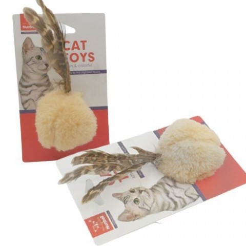 NUNBELL KEDİ OYUNCAGI TÜYLÜ TOP