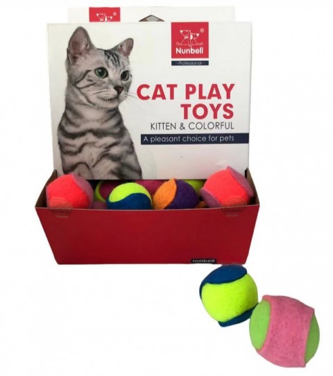 NUNBELL KEDİ OYUN.RENKLİ TOP 40'LI