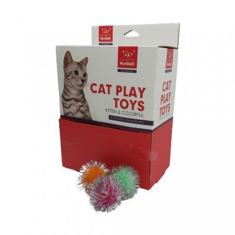 NUNBELL KEDİ OYUN.SİMLİ TOP 72'Lİ