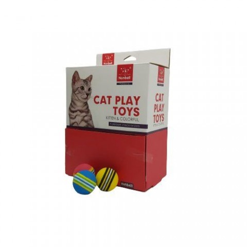 NUNBELL KEDİ OYUN.SÜNGER TOP 60'LI