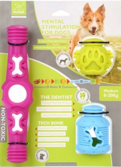 NUNBELL KÖPEK EGİTİCİ 3 PARÇALI OYUNCAK MEDIUM