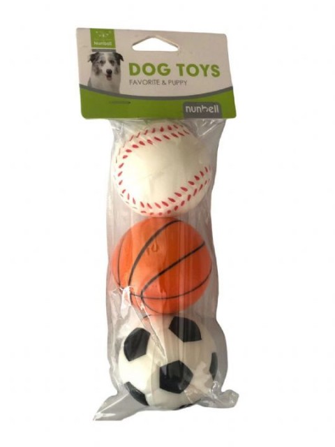 Nunbell Köpek Lateks Top 3'lü