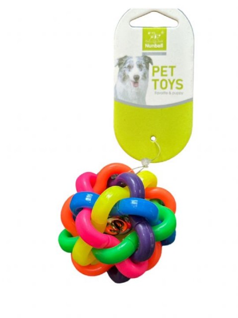 NUNBELL KÖPEK OYUNCAK ZİLLİ ÖRGÜ OYUN TOPU