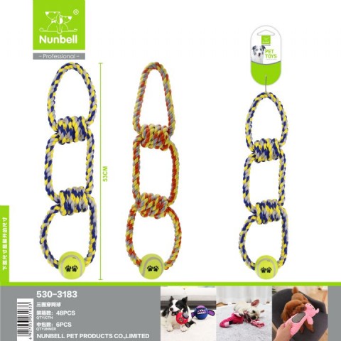 Nunbell Köpek Oyun.kalın Üç Dügüm İp