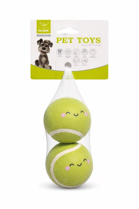 NUNBELL TENİS TOPU 7.5cm 2'li