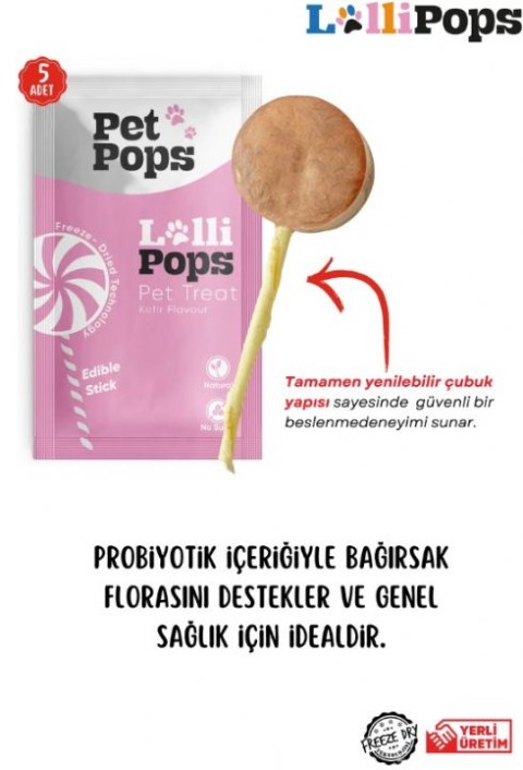 Pet Pops Kedi Lolipop Karışık 15'li