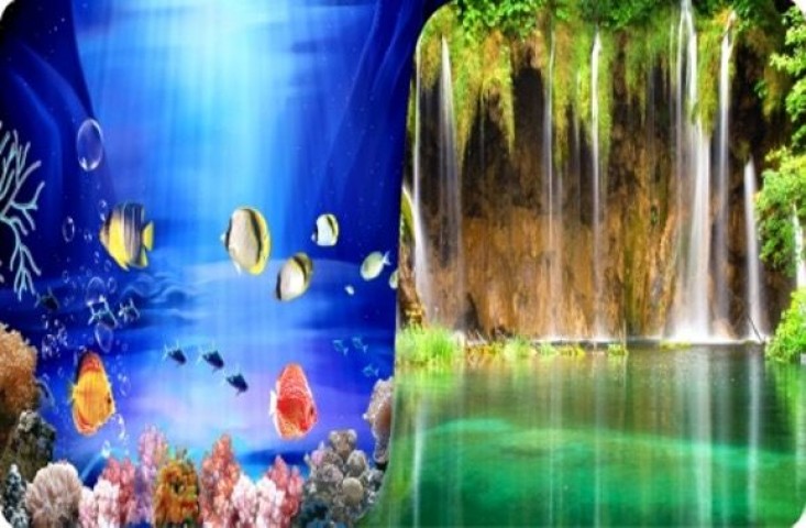 PLASTİK POSTER OKYANUS ŞELALE  40cm-15mt