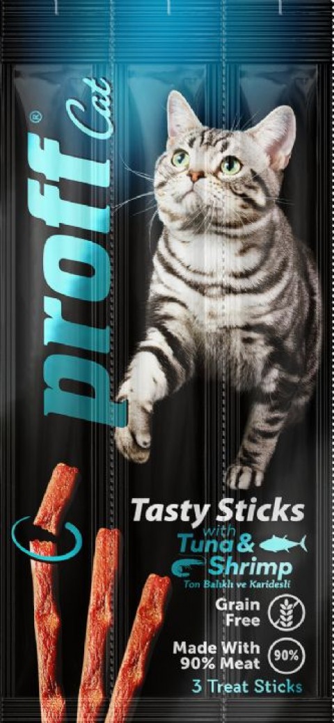 PROFF KEDİ STİK TUNA SHRIMP 3X5gr 24 ADET