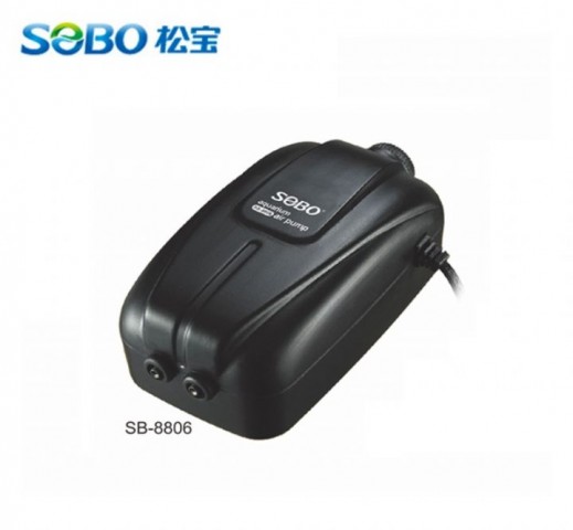 Sb-8806  Sobo Hava Motoru Çift Çıkış 8w-2.5l/min